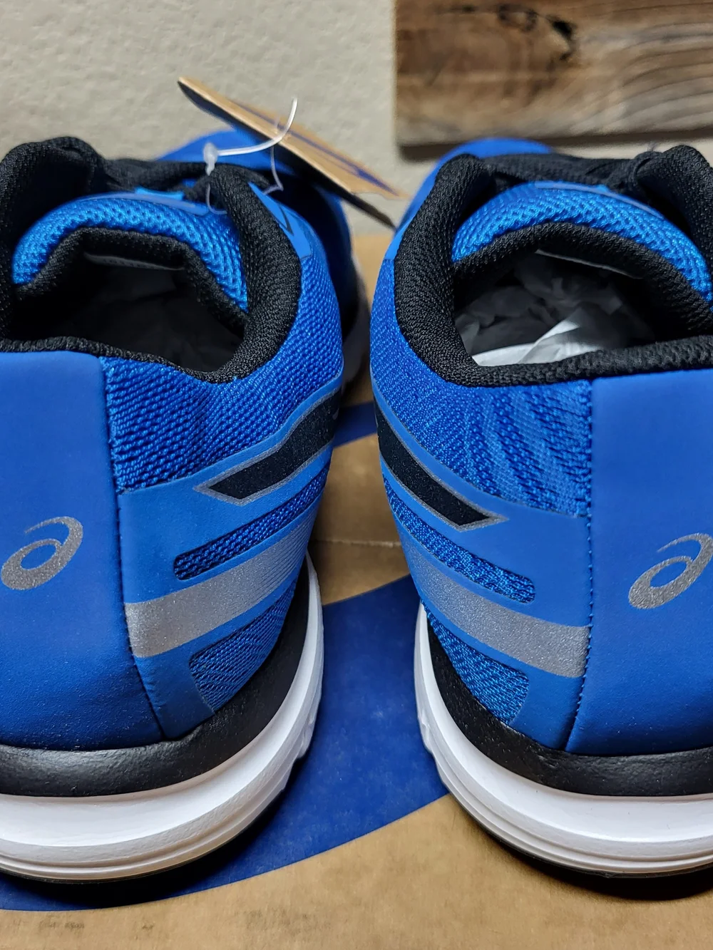 *NEW* ASICS Gel-Zaraca 5 B Running Shoes Directoire Blue/Black Size Men’s 10